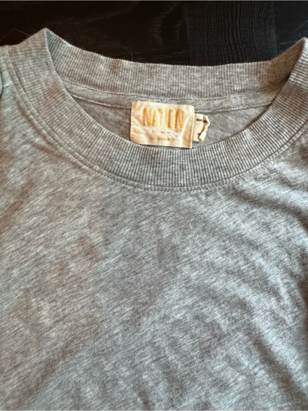 Nation LTD Gray Ruffle Sleeve Tee - Picture 2 of 2